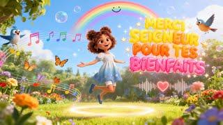 Clip : Merci Seigneur pour tes bienfaits | Chanson de gratitude | Louange chrétienne enfants 2025