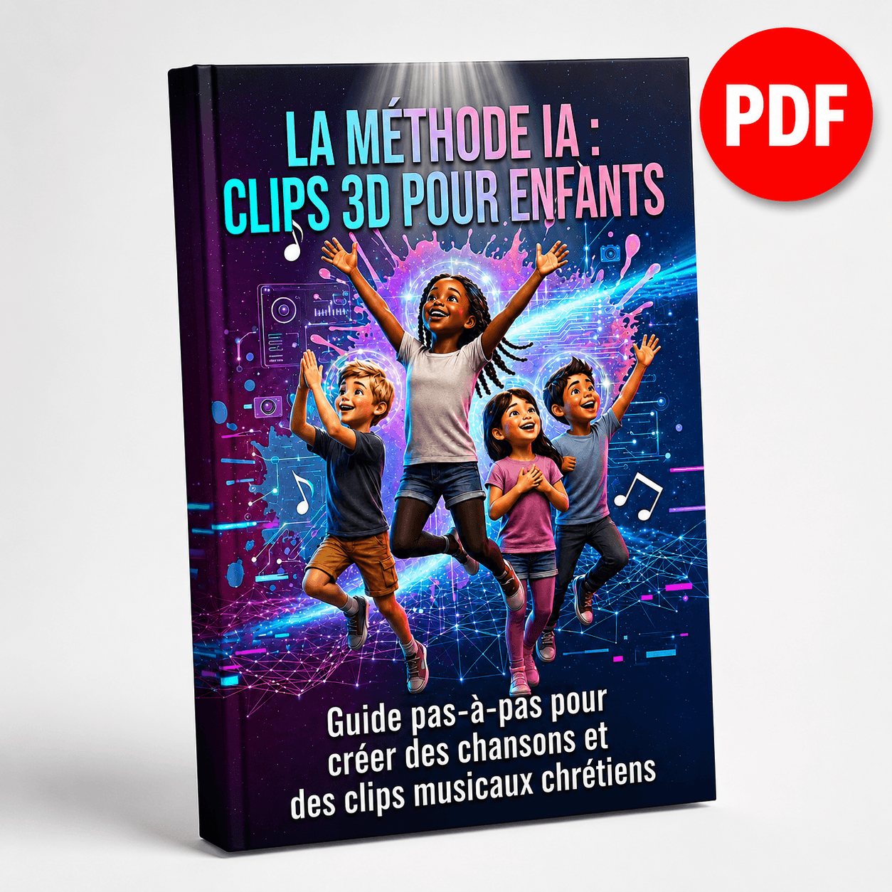 LA MÉTHODE IA : CLIPS 3D POUR ENFANTS, Guide pas-à-pas pour créer des chansons et des clips musicaux chrétiens