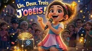 Clip : Un, deux, trois j'obéis ! | Chanson et louange chrétienne pour enfants sur l'obéissance à Jésus